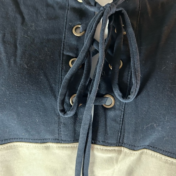 NFL team apparel women’s long sleeve lace upfront patriot - Picture 7 of 11